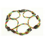 4Pin Dupont Jumper Wires 2.54 Spacing Pin Headers , 20cm Length for sale