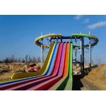 Extreme Fiberglass Water Slide , Swimming Pools Whizzard Rainbow Water Slide for sale