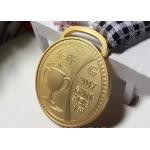 First Place Metal Custom Sports Medals 4mm Thickness With Trophy Cup Pattern