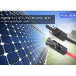 TUV Flame Free PPO 4mm2 Solar Panel Extension Cable for sale