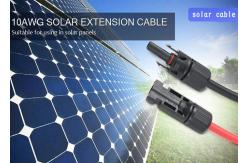 China TUV Flame Free PPO 4mm2 Solar Panel Extension Cable supplier