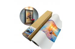 China 380gsm Eco Solvent UV Latex Inkjet Glossy Polycotton Canvas Roll supplier