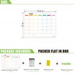 Extra Thick Magnetic Dry Erase Fridge Calendar Monthly Notepad 2pcs