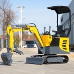 China Multifunctional Toros Mini Excavator 1 Ton Micro Digger With Koop  Engine for sale