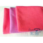 High Absorption Red Microfiber Cleaning Cloth With Silk Banded Edges 16 x 24 for sale