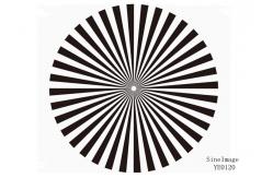 China CE Resolution Test Chart Sineimage YE0121 Sector Star Target Transparent / Reflectance supplier