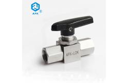 China AFK Stainless Steel Control Valve , Threaded Ball Valve Medium Temp Durable supplier