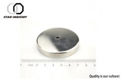 China Durable Strong Ceramic Pot Magnet With Screw For Disc Magnetic Assembly supplier
