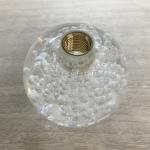 Car Accessory Crystal LED Shift Knob , Transparent Shift Knob Logo Customized