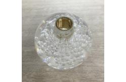 China Car Accessory Crystal LED Shift Knob , Transparent Shift Knob Logo Customized supplier