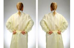 China Non - Irritating Non Woven Isolation Gown CPE / PE Material Water Resistant supplier