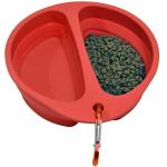 Double Collapsible Dog Bowl BPA Free Food Grade Silicone for sale