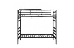 China Twin Metal Frame Twin Bunk Beds With Ladder supplier