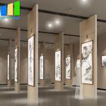 Soundproof Acoustic Room Dividers Movable Partition Without Floor Guide Operable Partition Wall Exhibition for sale