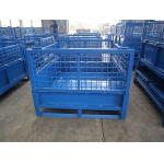 2 - 4 Layers Foldable Wire Mesh Pallet Cage For Warehouse Storage