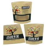 Zipper Top Matt Laminated Package Paper Bag Kraft Paper Zip Lock Bag for sale