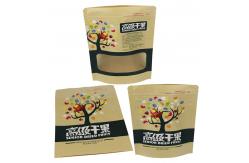 China Zipper Top Matt Laminated Package Paper Bag Kraft Paper Zip Lock Bag supplier
