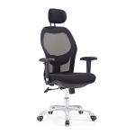 Ergonomic Black Mesh Task Chair Swivel Office Chair For Meeting Room for sale