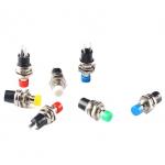 Factory direct sales PBS-110 7MM Small keyless button switch circular self-reset 2 pin for sale