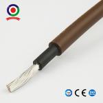 OEM Solar Power Cable Brown Color TUV EN 50618 H1Z2Z2-K 1x4mm2 Electric for sale