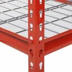 Red Q235 Steel Wide Span Shelving 400lbs For Warehouse Storage for sale