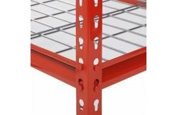 China Auto Repair Shop Adjustable Rivet Boltless Shelving With Wire Mesh Decking supplier