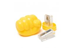 China Gesture Cartoon Pencil Sharpener Single Hole Handheld supplier