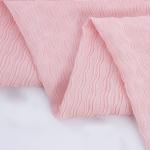 100 Polyester Lightweight Wave-Pressed Pleated Chiffon Fabric woven for sale