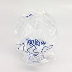 Durable Heavy Duty Plastic 8 lb ice bags with drawstring 11x19 Inch
