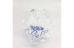 China Durable Heavy Duty Plastic 8 lb ice bags with drawstring 11x19 Inch supplier