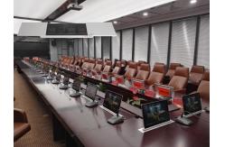 China Manual Sliding Design Desktop Power Outlet For Conference Room Table AV Solution supplier