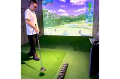 China 3d Projection Indoor Infrared Induction Golf Simulation Trainer Golf Simulator supplier