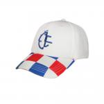 White Color Sublimation N Brim Cotton Twill Baseball Hat Customized Color / Size for sale