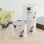 Paper Composite Plastic Food Cans Retractable Kraft Paper Tube Packaging for sale