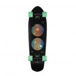 Globe Big Blazer Black / Green Cruiser Complete Skateboard - 9.12 x 32 for sale