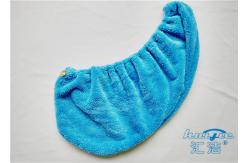 China Customized Microfiber Plush Fleece Hair-Drying Wrap Towel , Hair Care Cap supplier