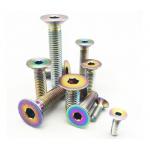 Multiple Color GR2 Titanium Countersunk Bolts With Flat Hex Torx Head for sale