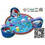 Outdoor PVC Tarpaulin Inflatable Aqua Park Fun For Swimming Pool / Summer Holiday for sale