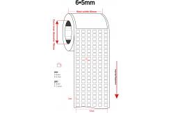 China Matte Blue Low Temperature Labels 6mmx5mm 1mil High Temperature Resistant Polyimide Label supplier