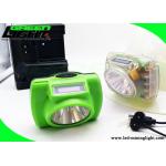 Fire Retardant Cordless Miner Cap Lamp 13000 Lux Brightness With Battery Status Display for sale