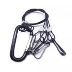 Anti Rust Wire Rope Lanyard Plastic Coated SS Wire Safety Slings Cable Assembly