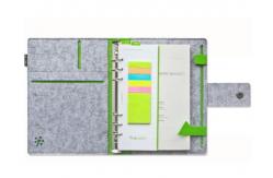 China A5/A6 Felt Notebook 6 Round Ring Design With Soft Wool Felt Craftsmanship supplier