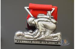 China Custom 3D Race Running Awards With 864*38mm Red Ribbon Personalized supplier