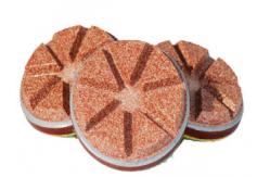 China High Speed Diamond Floor Polishing Pads Convenient Without Left Waterlogging supplier