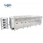 Four Tank Custom Ultrasonic Cleaner 50KW Including Cleaning, Rinsing, And Hot Air Drying. for sale