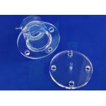 Clear Fused Quartz Tube Flange For Laboratory for sale