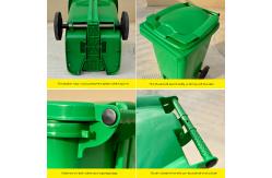 China Eco Mobile Garbage Bin 240L HDPE 660L Garbage Bin For Public Place supplier