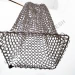 Silver Color Welded 1.2mm Ring Mesh Fabric For Decoration Facade Wall for sale