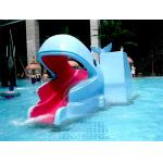Kids Mini Pool Slide Whale Frog Shaped Fibreglass Swimming Pool Slide for sale