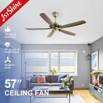 57 Inch ABS Blades DC Reversible Motor Ceiling Fan with Remote Class A Energy Efficiency for sale